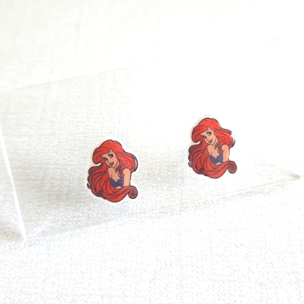 Disney Pixar Epoxy Studs - Ariel from The Little Mermaid